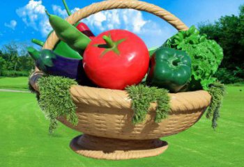 商業(yè)果籃雕塑標(biāo)準(zhǔn)，廣場(chǎng)雕塑，玻璃鋼果籃雕塑供給