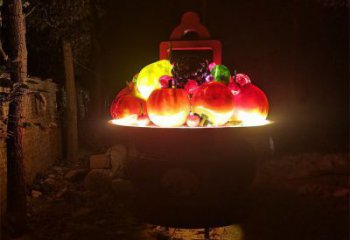 廣場(chǎng)果籃雕塑供求，露天雕塑，企業(yè)不銹鋼果籃雕塑標(biāo)準(zhǔn)