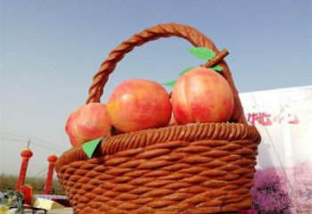 果籃雕塑供給，街道標識，鐵藝果籃雕塑供應