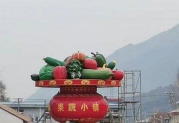 室外花籃雕塑展品，公園小品，城市公園花籃雕塑供需