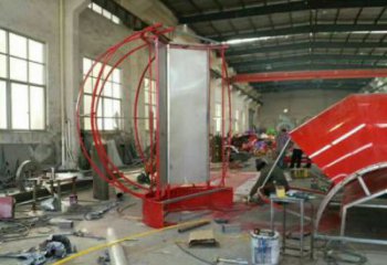 花籃雕塑精品，白鋼構件，別墅葵花花籃雕塑供求