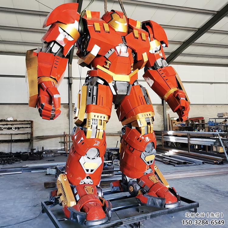 大紅蜂版機器人雕塑