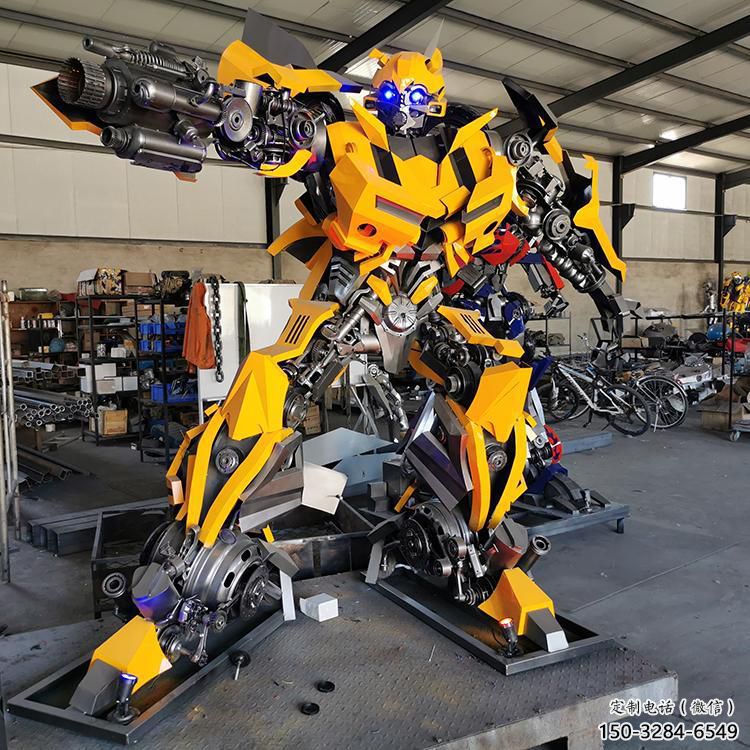 預(yù)定機(jī)器人版擎天柱雕塑