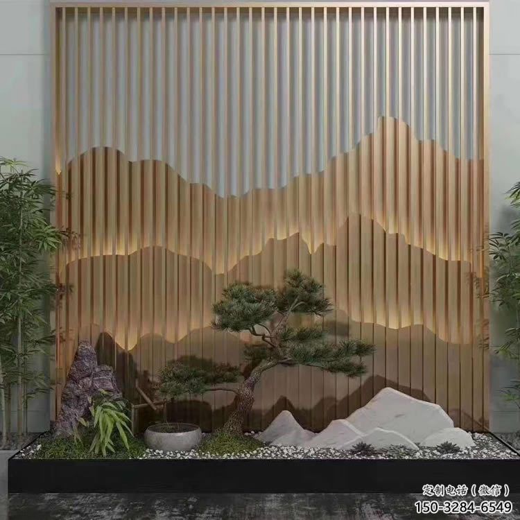 美陳裝飾景墻雕塑，背景墻美陳雕塑