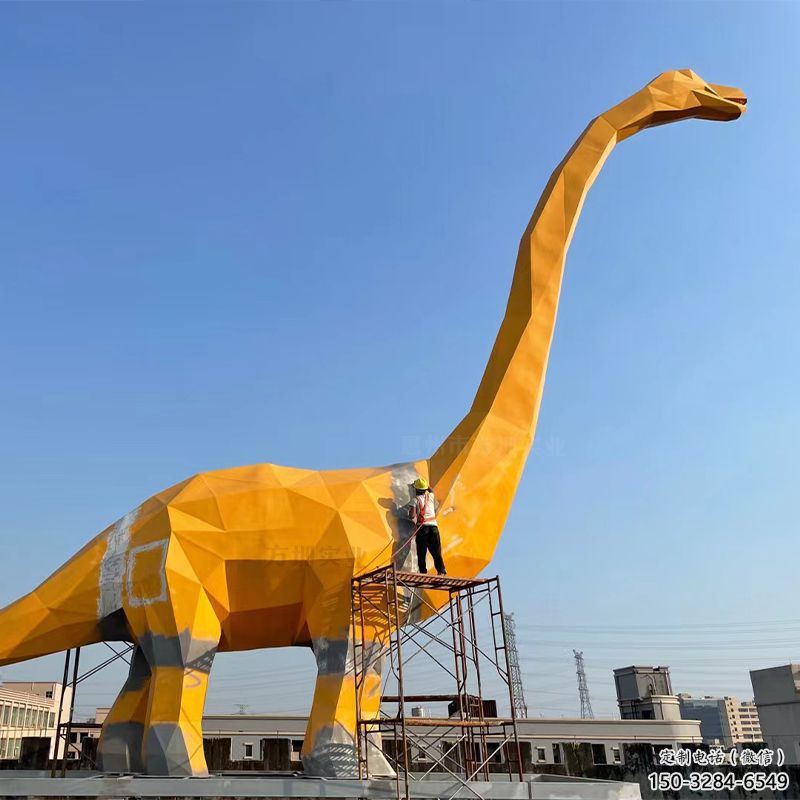 恐龍雕塑工廠優(yōu)選，城市裝飾，景觀烤漆恐龍雕塑供給