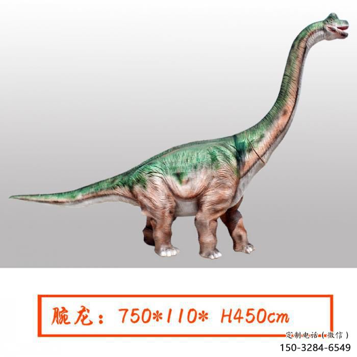 腕龍雕塑預(yù)定，小區(qū)擺件，發(fā)聲恐龍雕塑主題精品