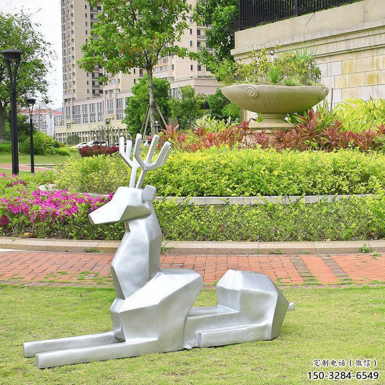 小鹿雕塑精選，歐式風格，藝術抽象小鹿雕塑指用