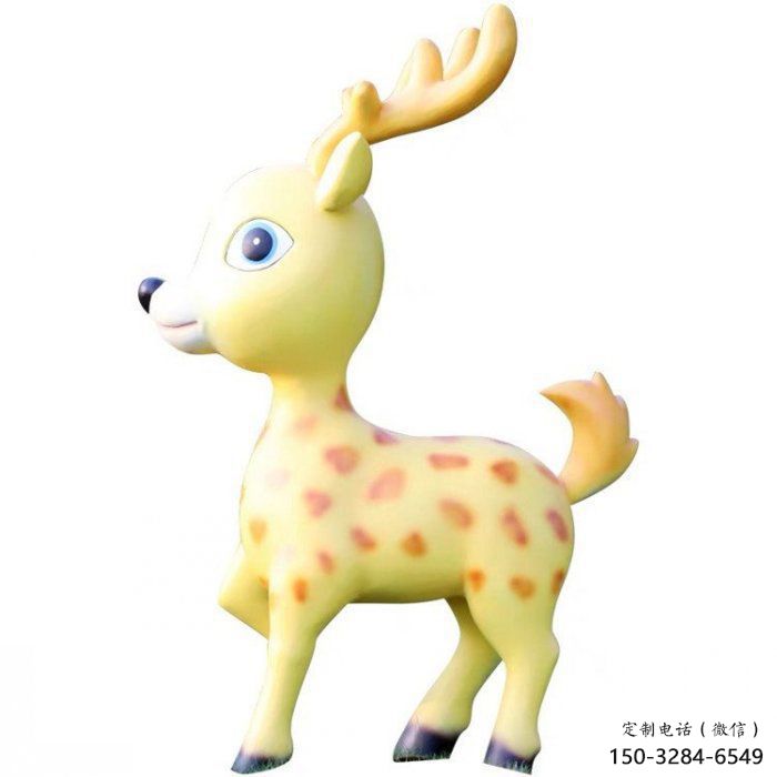 小鹿雕塑制作優選，戶外雕塑，卡通小鹿雕塑優選
