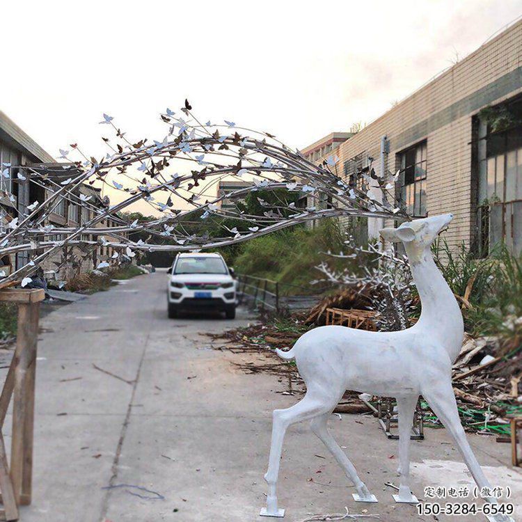 梅花鹿雕塑優選，室外雕塑，仿真梅花鹿雕塑優選