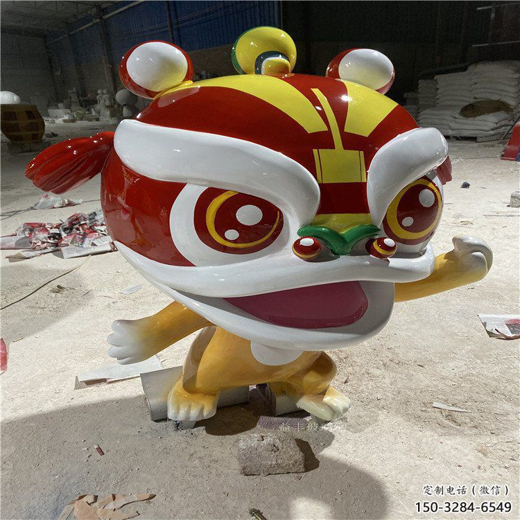 影視劇卡通獅子雕塑，創(chuàng)意藝術體系，動物美陳類型