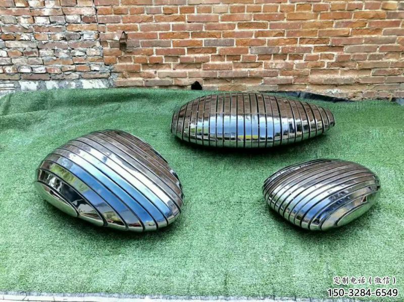 鵝卵石坐凳雕塑，鍛造景觀雕塑，現代工藝