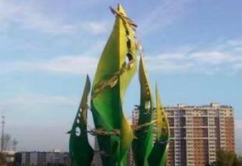 宣傳主題雕塑廠生產(chǎn)，藝術形象標識，地標美陳雕塑