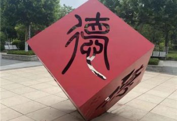 宣傳主題雕塑生產工廠，藝術形象標識，地標美陳雕塑