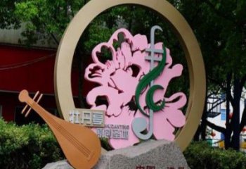 宣傳主題雕塑生產制作，藝術形象標識，地標美陳雕塑