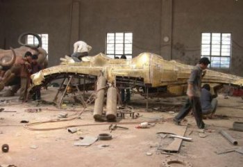 現代恐龍雕塑承接，歐式風格，廣場幾何恐龍雕塑精選