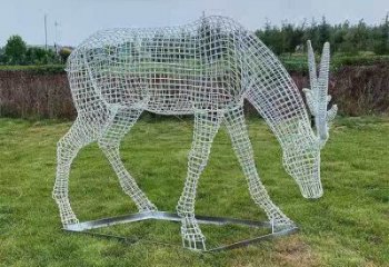 現(xiàn)代梅花鹿雕塑承接，歐式風(fēng)格，廣場燈光梅花鹿雕塑精選