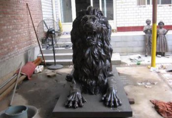 景觀獅子雕塑選定，園林裝飾，大型趴獅雕塑公司提供