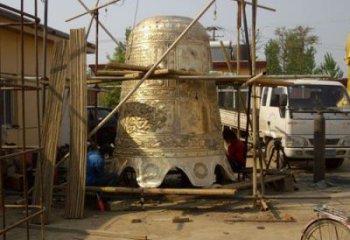 黃銅喇叭形銅鐘雕塑生產制作