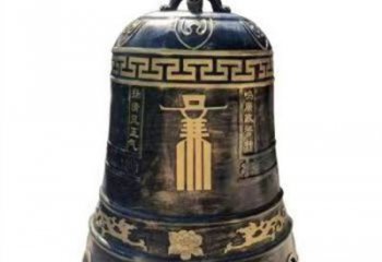 廉政宣傳銅鐘雕塑-鑄銅喇叭形結構