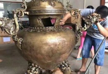 制作博山爐銅雕塑
