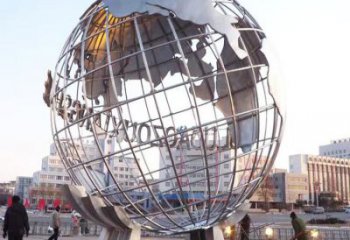 地球儀雕塑廠，校園雕塑，抽象現(xiàn)代地球儀雕塑定價