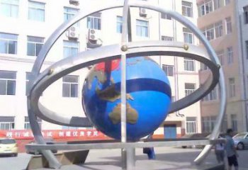 地球儀雕塑觀賞型，廣場系列，現(xiàn)代地球儀雕塑廠家優(yōu)選