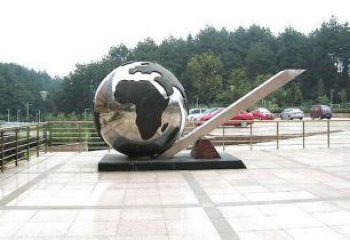 地球儀雕塑生產(chǎn)商，景區(qū)雕塑，現(xiàn)代地球儀雕塑提供