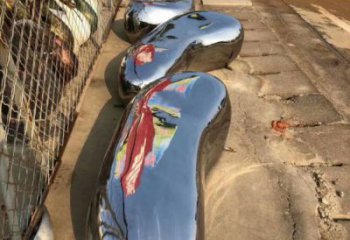 園林坐凳雕塑，噴漆景觀雕塑，鏡面形式