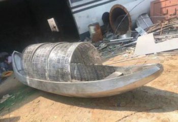 室內景觀雕塑，拉絲帆船雕塑，抽象效果