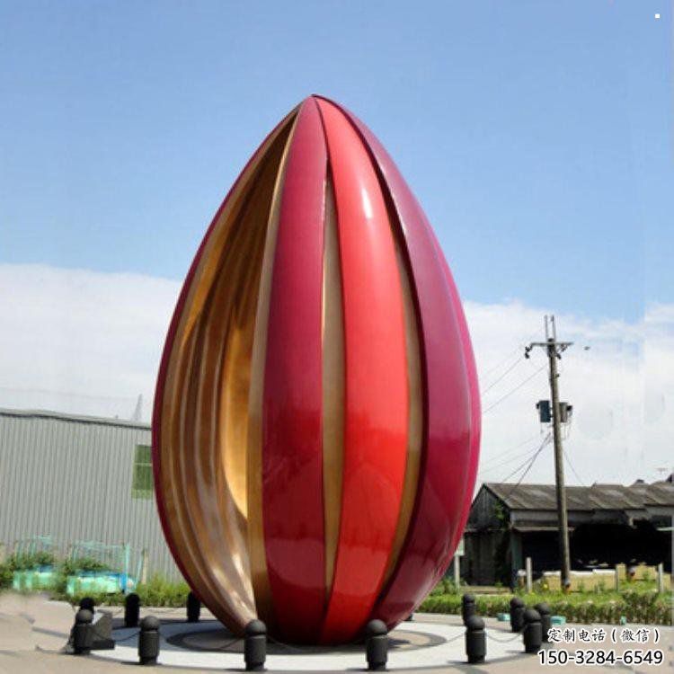 郁金香雕塑定價，街景小品，不銹鋼郁金香雕塑工廠