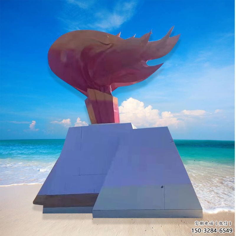 火把雕塑精選，歐式風(fēng)格，門(mén)口不銹鋼火把雕塑選定