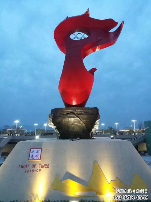 火炬雕塑服務商，創(chuàng)意雕塑，不銹鋼火炬雕塑訂做