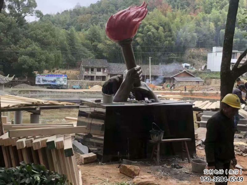 火炬雕塑制作專供，園林裝飾，建筑不銹鋼火炬雕塑