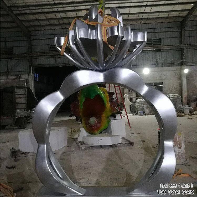 現代鉆戒雕塑定制，中式工藝，鉆戒雕塑造型優價