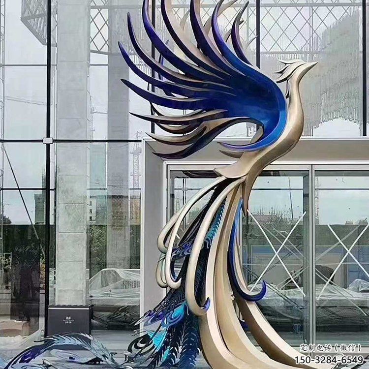 金屬孔雀雕塑批發(fā)，街頭藝術(shù)，公園不銹鋼孔雀雕塑展品