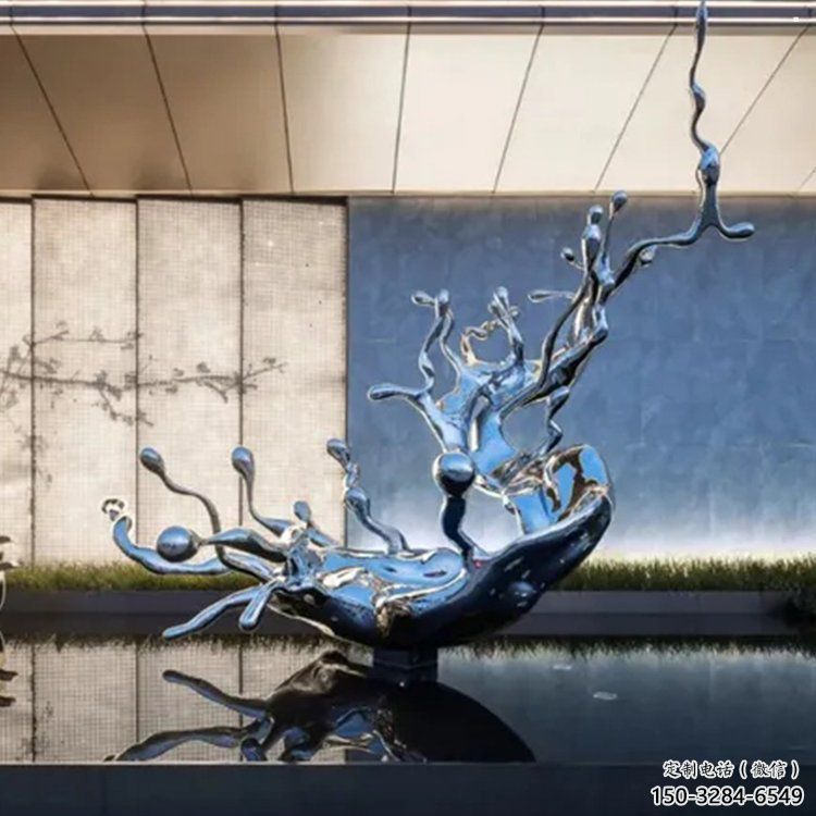 海浪雕塑底座優(yōu)選，室外雕塑，不銹鋼海浪紋雕塑優(yōu)選