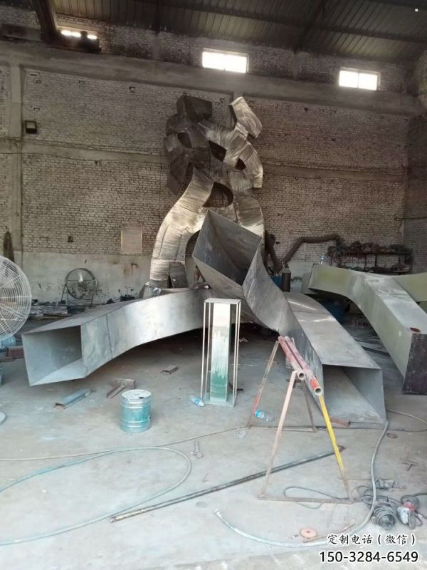 甲骨文雕塑工廠選用，街道標(biāo)識(shí)，不銹鋼甲骨文雕塑批發(fā)