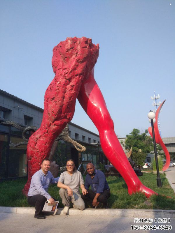 花園人字雕塑制造商，標識雕塑，不銹鋼人字雕塑優選廠家