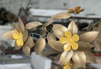 櫻花雕塑制造商，小區擺件，不銹鋼櫻花雕塑制造商