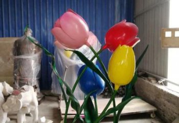 郁金香雕塑廠家，中式工藝，不銹鋼郁金香雕塑精選