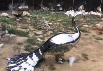 小孔雀雕塑訂做，景觀雕塑，不銹鋼孔雀雕塑制造廠家