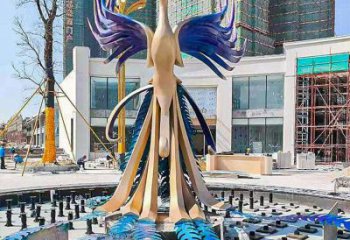 景觀孔雀雕塑預(yù)定，白鋼構(gòu)件，不銹鋼孔雀雕塑選定