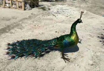 孔雀開屏雕塑供應(yīng)，多彩藝術(shù)，別墅孔雀開屏雕塑供求?