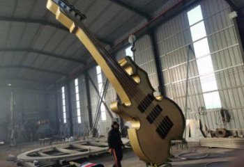 大提琴雕塑定做，小區擺件，不銹鋼大提琴雕塑制作