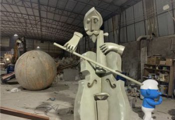 提琴雕塑制造，廣場雕塑，制造不銹鋼提琴雕塑