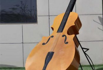 小提琴雕塑定做，標識雕塑，不銹鋼小提琴雕塑選定