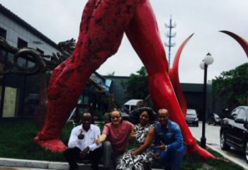 人字雕塑廠，白鋼構件，彩色不銹鋼人字雕塑觀賞型