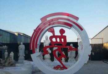 夢字雕塑標準，彩鋼制作，不銹鋼夢字雕塑優價