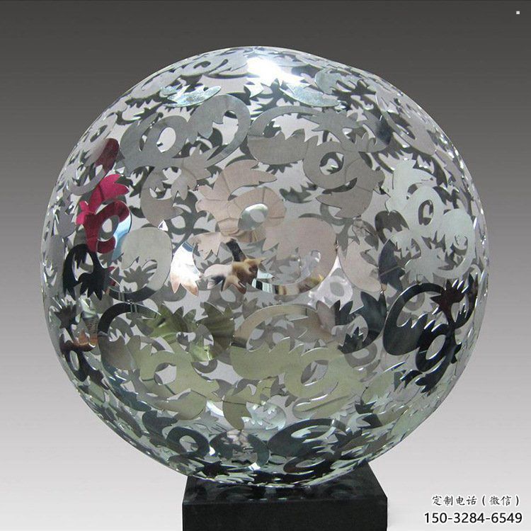 圓球雕塑優選，街頭藝術，不銹鋼圓球雕塑精選