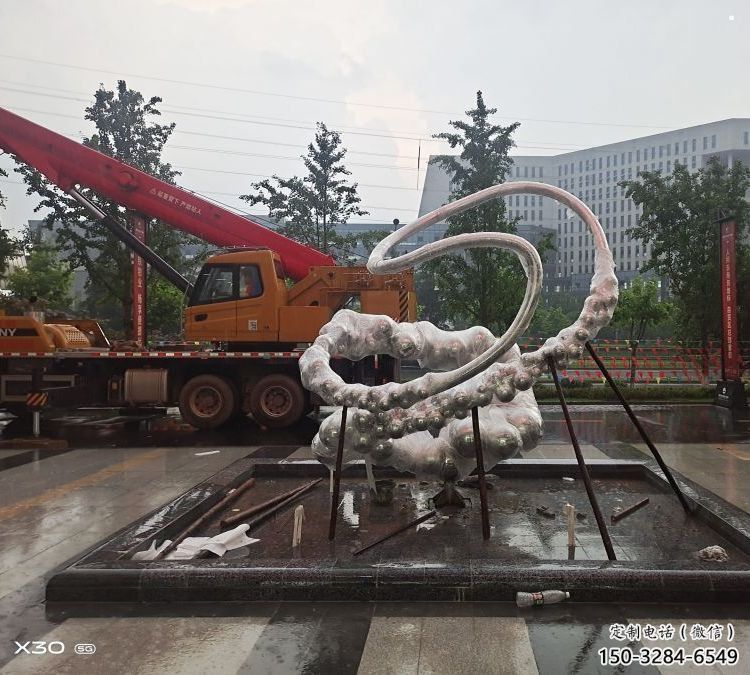 原子球雕塑工廠，廣場雕塑，不銹鋼原子球雕塑點擊